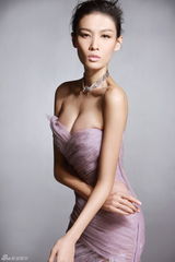 张蓝心紫裙薄纱半裸写真妩媚性感