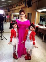 组图：春晚后台花絮集锦 看演员们忙些啥