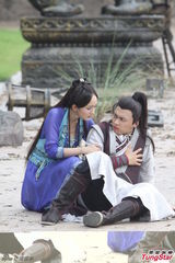 组图：《古剑奇谭》探班 阿娇(钟欣桐)乔振宇生死离别