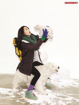 高清组图：KARA与李民基拍冬装写真青春洋溢