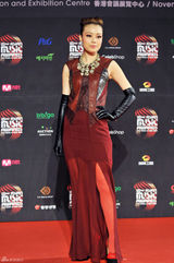 组图：MAMA红毯百张美图中韩明星争艳 韩彩英典雅