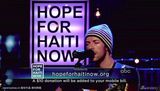 幻灯图：海地赈灾义演现场 Coldplay用歌声抚慰灾民