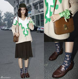 组图：明星爱街拍第三期 二十款毛衣时尚混搭