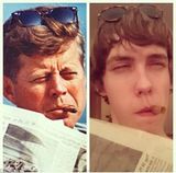 组图：美高中生模仿历任总统趣味表情走红