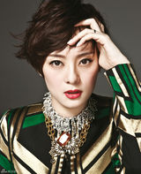 组图：孙俪烈焰红唇气场复古高贵