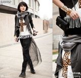 组图：明星爱街拍第9期各式围巾冬日搭配方案