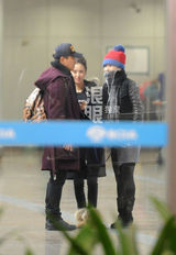 组图：陈思诚佟丽娅紧急回京 连夜录歌筹划婚礼