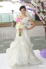 组图：陈豪陈茵媺预演婚礼 工作为先不急结婚