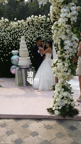 组图：何洁赫子铭大婚360度激情拥吻爱意浓