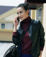 高清图：小宋佳独家时尚街拍 造型优雅大气