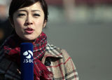组图：2014两会美女记者众生态 美貌智慧并存