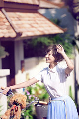 高清图：甘薇清爽短发写真曝光 清新唯美青春飞扬