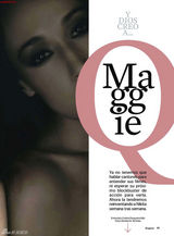 高清图：Maggie Q登《君子》杂志释放性感风情