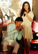 组图：《楚汉》见面会何润东李依晓互动