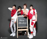 组图：唱作才团SS.G组合圣诞发片 节日造型曝光