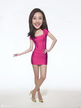 组图：张俪拍搞怪大头照 形似娃娃可爱俏皮