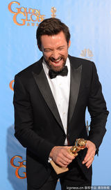 组图：休-杰克曼获电影最佳音乐/喜剧片男主角