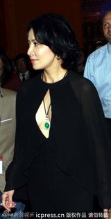 组图：刘嘉玲黑裙性感露半球 祝董洁找到新伴侣