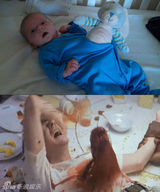 组图：超萌婴儿倾情演绎电影经典片段