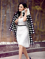 组图：熊乃瑾优雅时尚街拍 玩转早春色彩律动