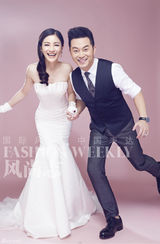 组图：胡可沙溢登《风尚志》笑容灿烂