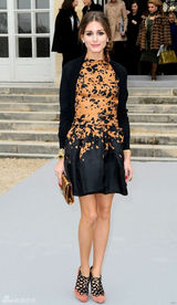 高清组图：纽约名媛奥利维亚-巴勒莫巴黎街拍