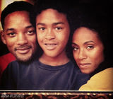 组图：威尔史密斯温馨全家福 儿子贾登半裸卖萌