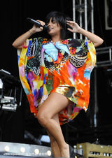 幻灯图集：莉莉-艾伦献唱音乐节 豹纹小内裤登场