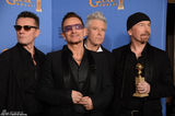 组图：U2乐队获金球奖电影类最佳原创歌曲