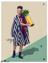 组图：张玮色彩写真曝光 搞怪玩转时尚