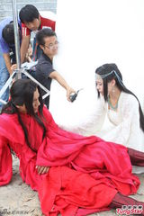 组图：《古剑奇谭》探班 阿娇(钟欣桐)乔振宇生死离别