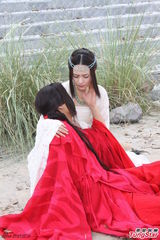 组图：《古剑奇谭》探班 阿娇(钟欣桐)乔振宇生死离别