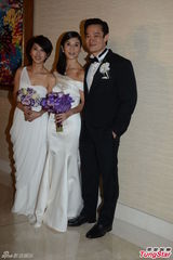 组图：杨采妮大婚 梁咏琪李心洁携夫出席