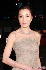 组图：杨紫琼亮相红毯 绣珠长裙华贵露美背