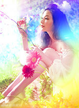 幻灯图：战一梦幻写真曝光 告别火辣转型甜美女孩 