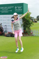 组图：甄子丹自嘲高尔夫初哥 菲尔普斯遭抢镜