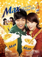 高清组图：金善雅搭档李胜基 代言啤酒精美壁纸