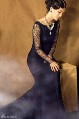 高清图：刘孜曝光全新大片 复古造型尽显女神风范