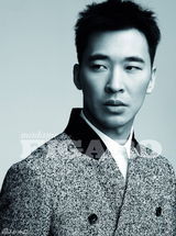 组图：黄立行拍《费加罗》大片 绅士装秀硬朗