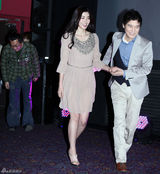 高清图：林昌正金奎丽宣传新片 亲密亮相谈笑风生