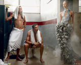 组图：美国奥运明星登杂志封面 大秀运动风