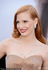 组图：第85届奥斯卡颁奖礼红毯-杰西卡-查斯坦