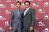 组图：《神之子》发布会 詹姆斯与斯科特拼帅气