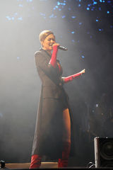 组图：谭维维跪拜崔健上海个唱 《鱼鸟之恋》合体