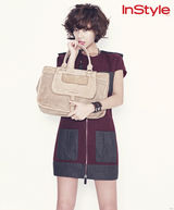 高清组图：韩星黄静茵春装写真 华丽装扮魅力十足