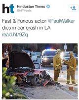 组图：保罗-沃克车祸现场图曝光 群星发文哀悼