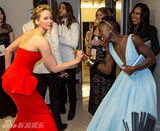 组图：奥斯卡皮特吻猛男 劳伦斯没得奖就用抢