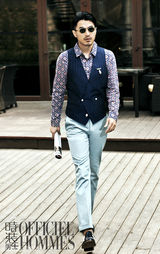 组图：李威时尚大片展绅士儒雅