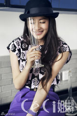 组图：颖儿写真清新学院风青春靓丽