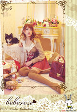 组图：藤井莉娜冬装写真 上演日系梦幻公主秀